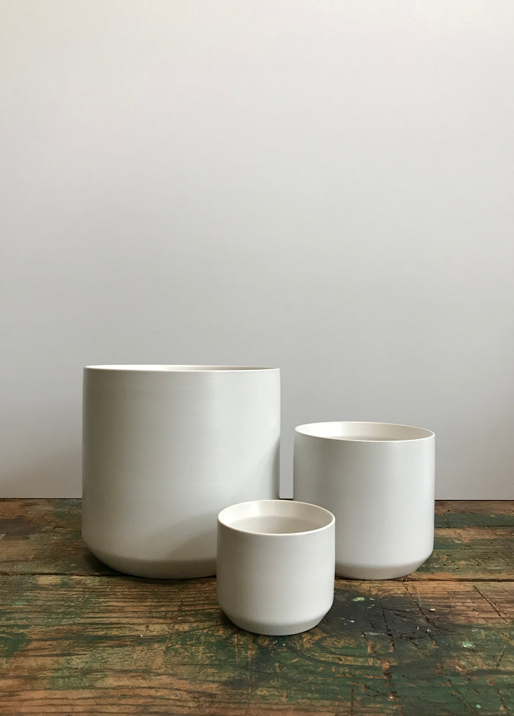 Matte White Ceramic Pots